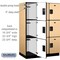 Salsbury Industries 3 Tier Designer Locker, 54"Wx76"Hx24"D, 9 Door, Maple 18-23364MAP - alternate 7